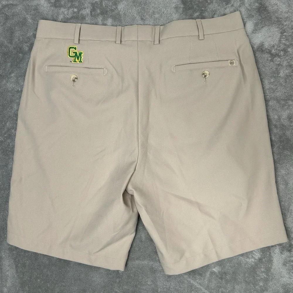 Peter Millar George Mason University Shorts Color Khaki Beige Men's‎ Size 36